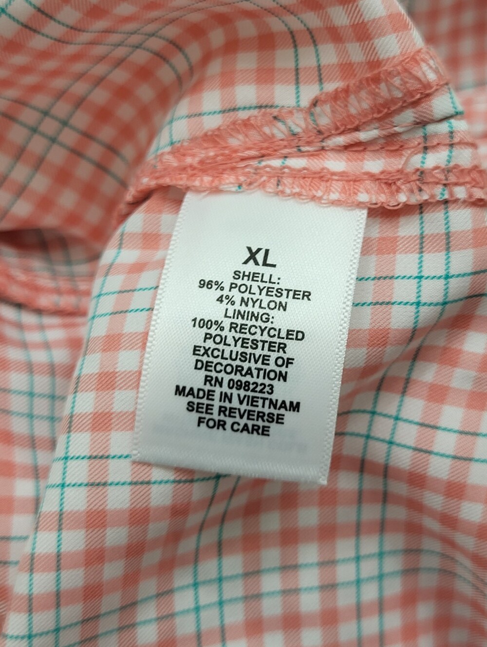 Magellan Men's Fish Gear Shirt Aransas Pass Salmon Teal Moisture Wicking Size XL - Picture 11 of 12